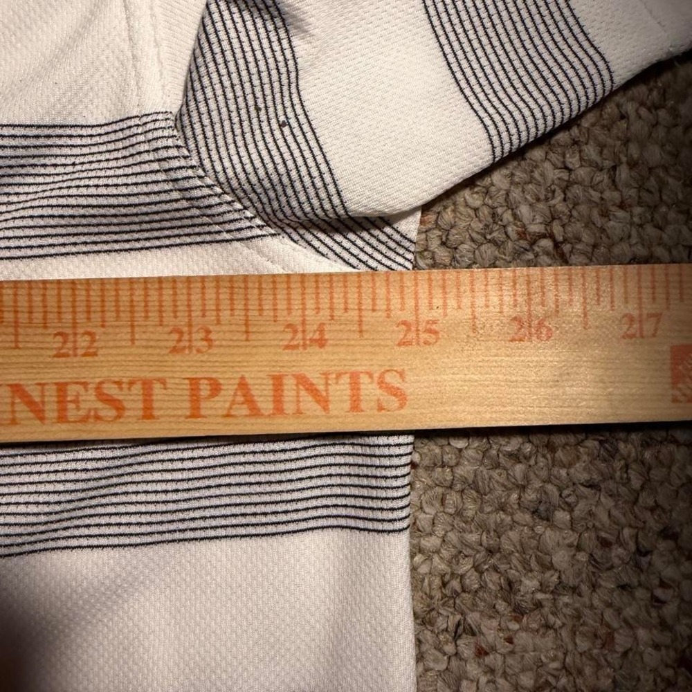 Callaway Opti-Dri white and grey summer striped polo shirt Size XL - Picture 4 of 5